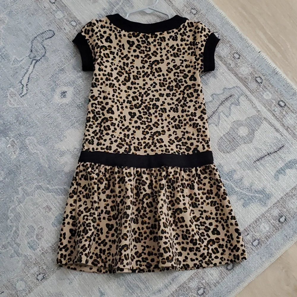 Gymboree Girls Leopard Animal Print Bow Dress Sz6